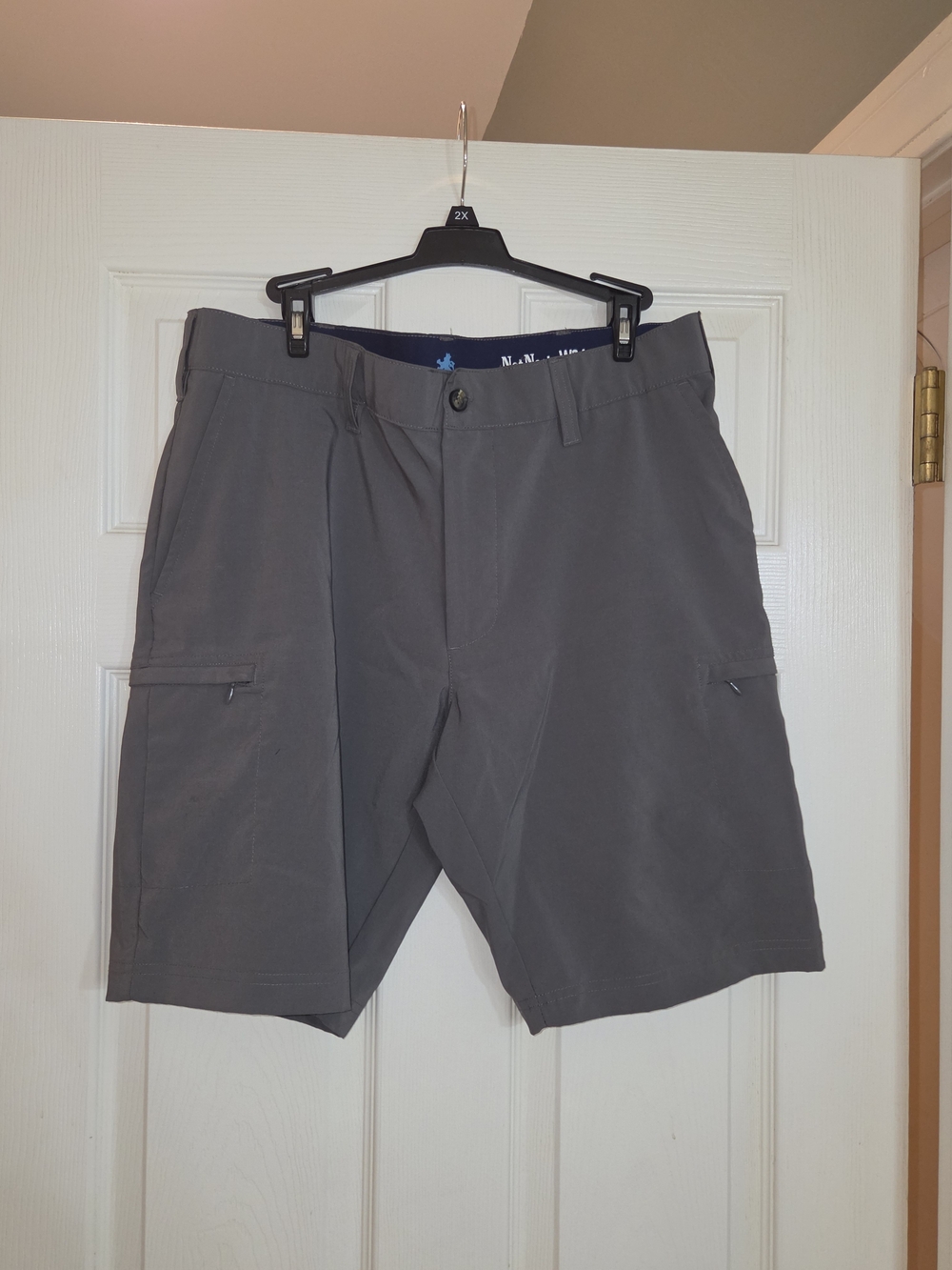 Nat Nast Slate Gray Cargo Shorts